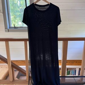 Jenni Kayne Linen T shirt dress in Navy size small